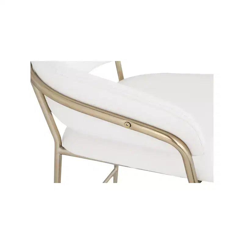 Meridian Furniture, Tabouret de comptoir en velours Yara