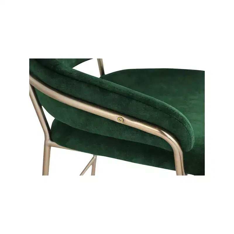Meridian Furniture, Tabouret de comptoir en velours Yara