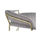 Meridian Furniture, Tabouret de comptoir en velours Yara