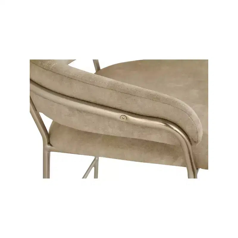 Meridian Furniture, Tabouret de comptoir en velours Yara