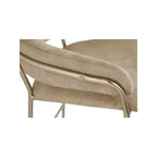 Meridian Furniture, Tabouret de comptoir en velours Yara