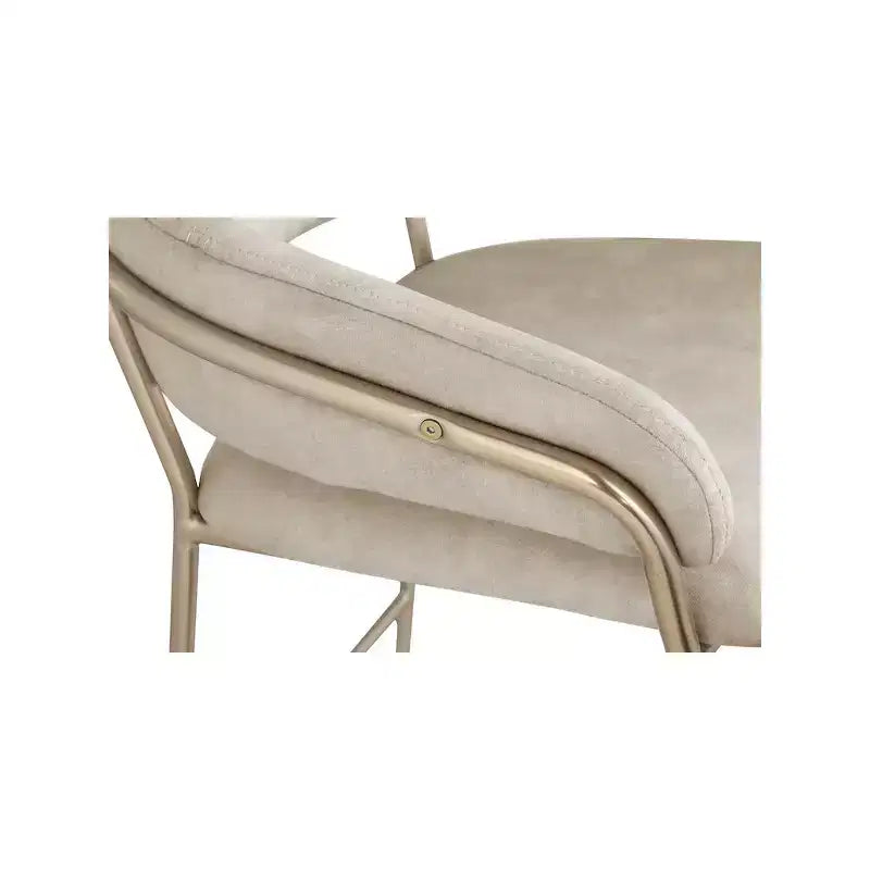 Meridian Furniture, Tabouret de comptoir en velours Yara