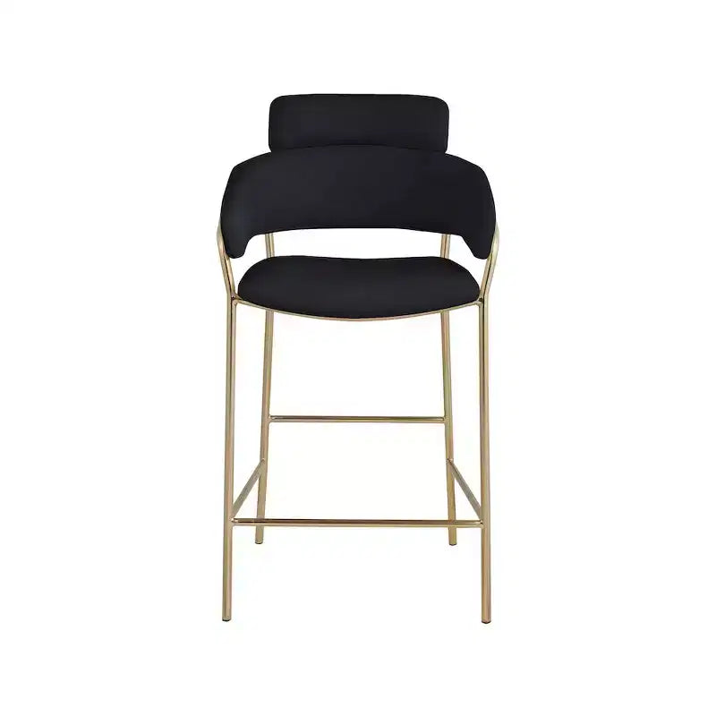 Meridian Furniture, Tabouret de comptoir en velours Yara