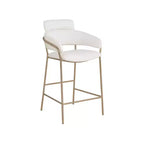 Meridian Furniture, Tabouret de comptoir en velours Yara