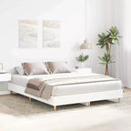 vidaXL Cadre de lit 2 pcs 152 x 203 cm Bois d'ingénierie