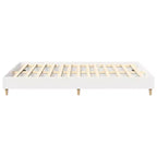 vidaXL Cadre de lit 2 pcs 152 x 203 cm Bois d'ingénierie