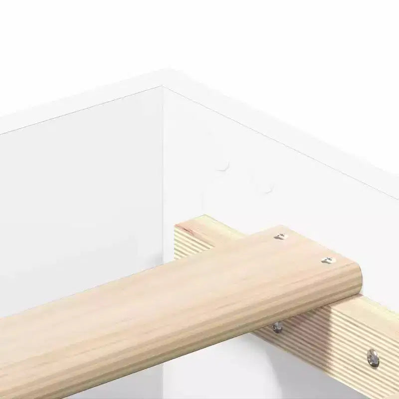 vidaXL Cadre de lit 2 pcs 152 x 203 cm Bois d'ingénierie