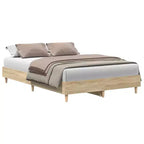 vidaXL Cadre de lit 2 pcs 152 x 203 cm Bois d'ingénierie