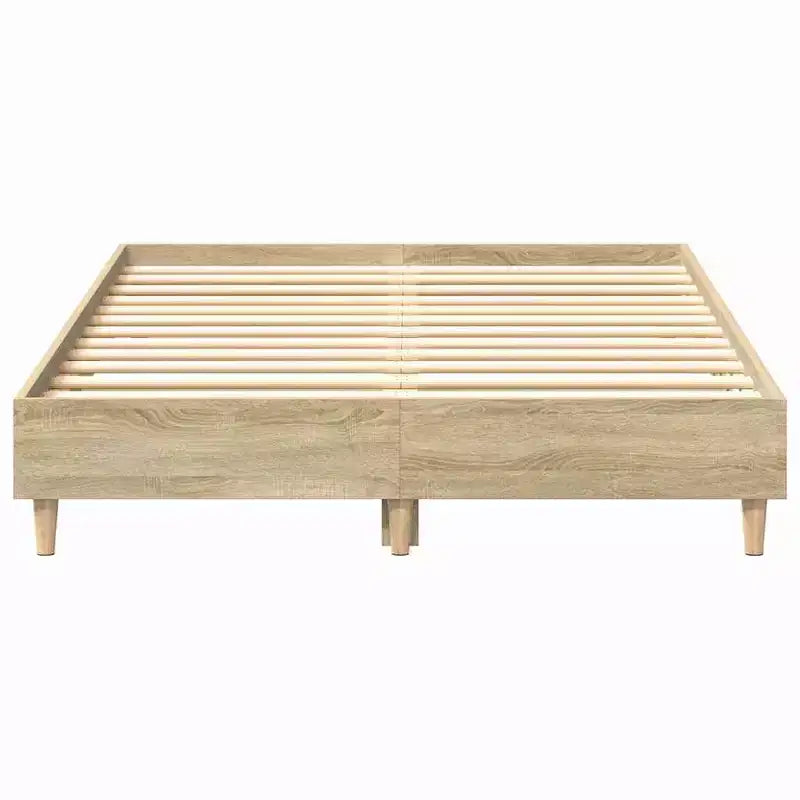 vidaXL Cadre de lit 2 pcs 152 x 203 cm Bois d'ingénierie