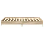 vidaXL Cadre de lit 2 pcs 152 x 203 cm Bois d'ingénierie