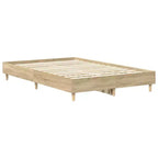 vidaXL Cadre de lit 2 pcs 152 x 203 cm Bois d'ingénierie