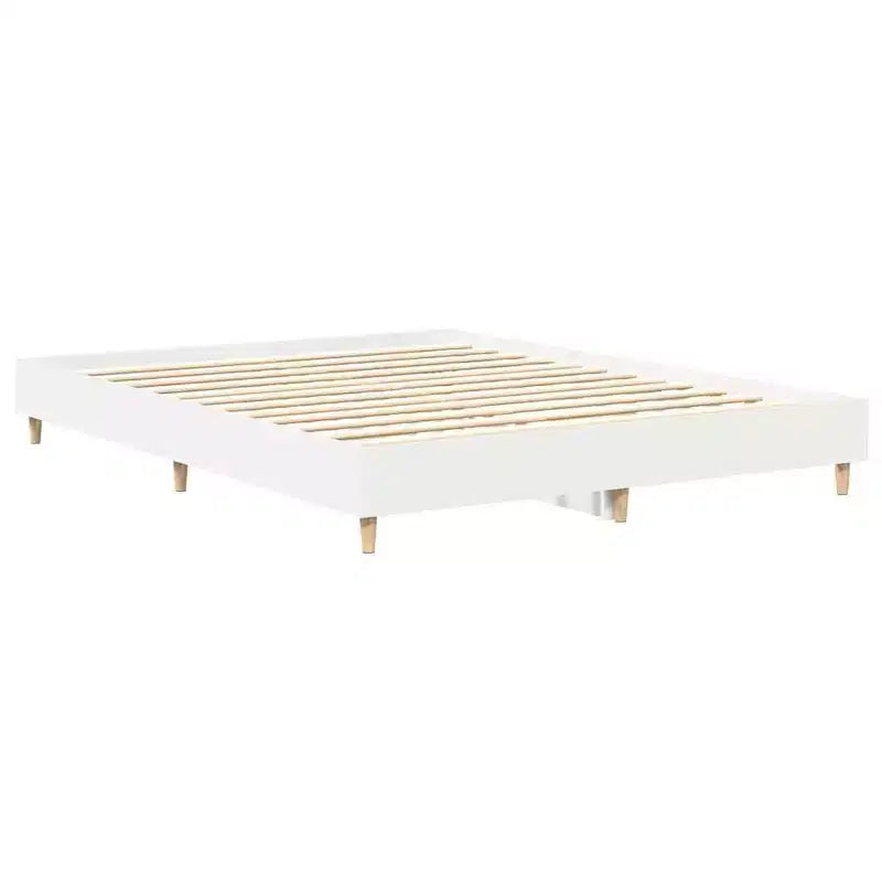 vidaXL Cadre de lit 2 pcs 152 x 203 cm Bois d'ingénierie