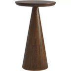 Regency Hill Owen 20 Table d'appoint en bois de noyer moderne rustique à finition élevée