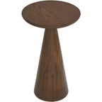 Regency Hill Owen 20 Table d'appoint en bois de noyer moderne rustique à finition élevée