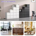 Classeur vertical métallique à 4 tiroirs avec serrure pour bureau et maison en acier