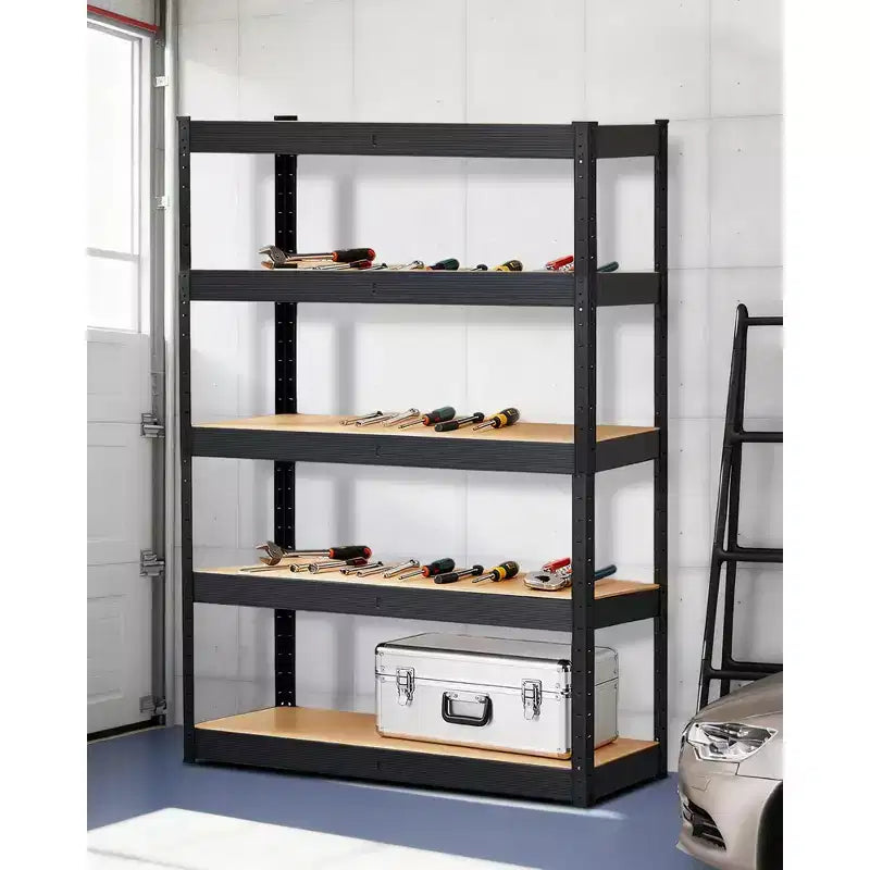 Storage Shelves,36x18x72 Garage Shelving Heavy Duty Metal Adjustable Garage Shelves,5-Tier Adjustable Shelving Units,,Metal Storage Utility Racks