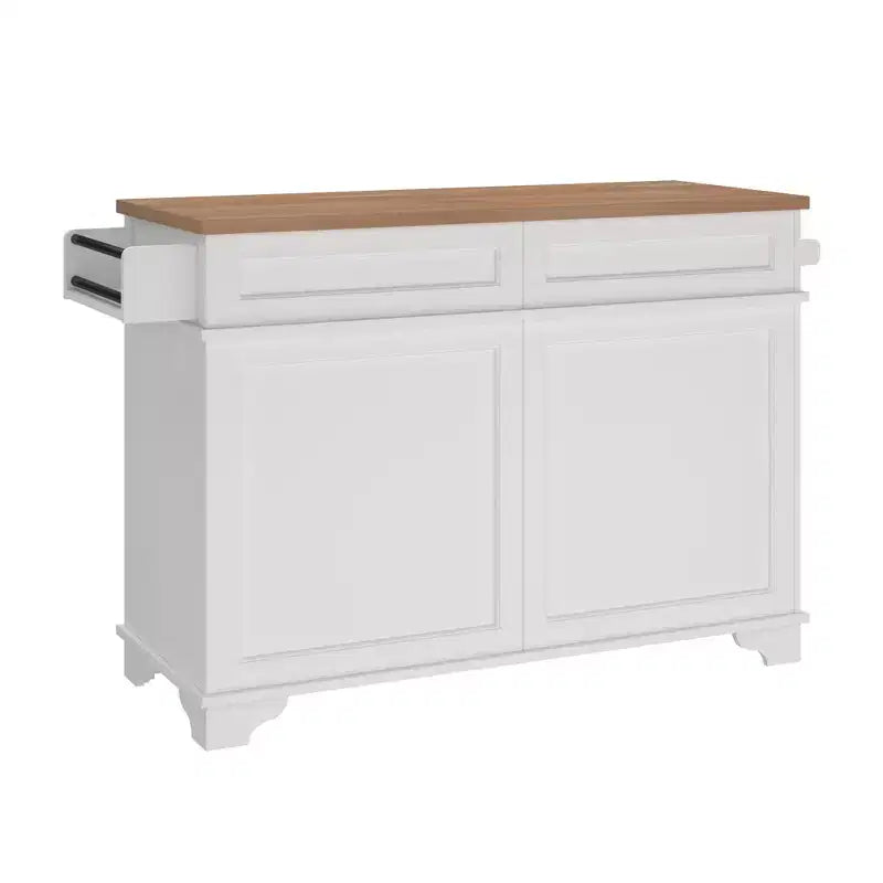Îlot de cuisine autoportant Walker Edison 48, blanc