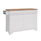 Îlot de cuisine autoportant Walker Edison 48, blanc
