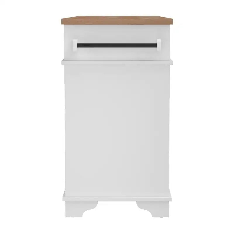 Îlot de cuisine autoportant Walker Edison 48, blanc