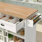 Îlot de cuisine autoportant Walker Edison 48, blanc