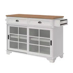 Îlot de cuisine autoportant Walker Edison 48, blanc