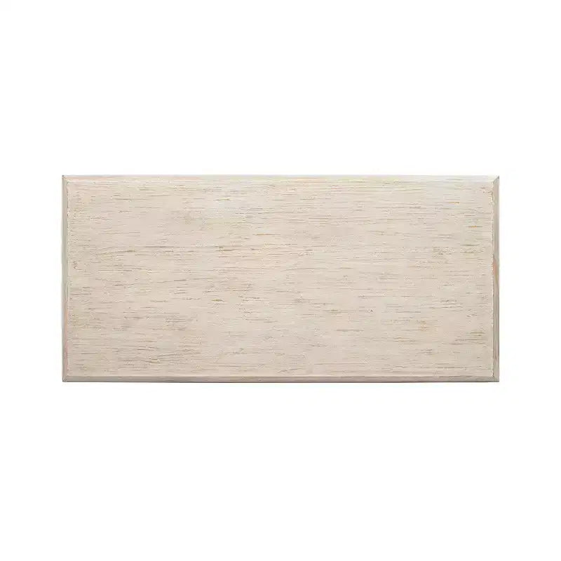 Jennifer Taylor Home Veda 55 Table basse cascade géométrique empilée en bois de pin recyclé blanchi à la chaux naturelle
