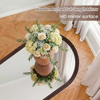 Dovelina Miroir sur pied intégral en arc 71H x 31W, miroir décoratif à poser, miroir mural moderne pour salon, salle à manger, entrée, chambre à coucher