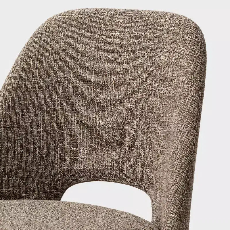 Lot de 4 Chaises de Salle à Manger Rembourrées Modernes, Chaises de Salle à Manger sans Accoudoirs avec Pieds en Métal Noir, Chaises d'Appoint Confortables pour Cuisine et Salle à Manger-Panipeachy