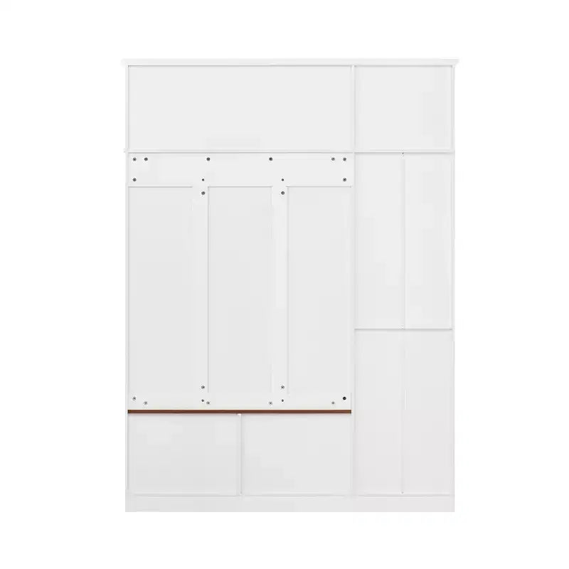 Arbre d'entrée 3-en-1 avec banc, porte-manteau avec meuble de rangement, tiroirs et crochets, organisateur d'entrée multifonctionnel - ModernLuxe