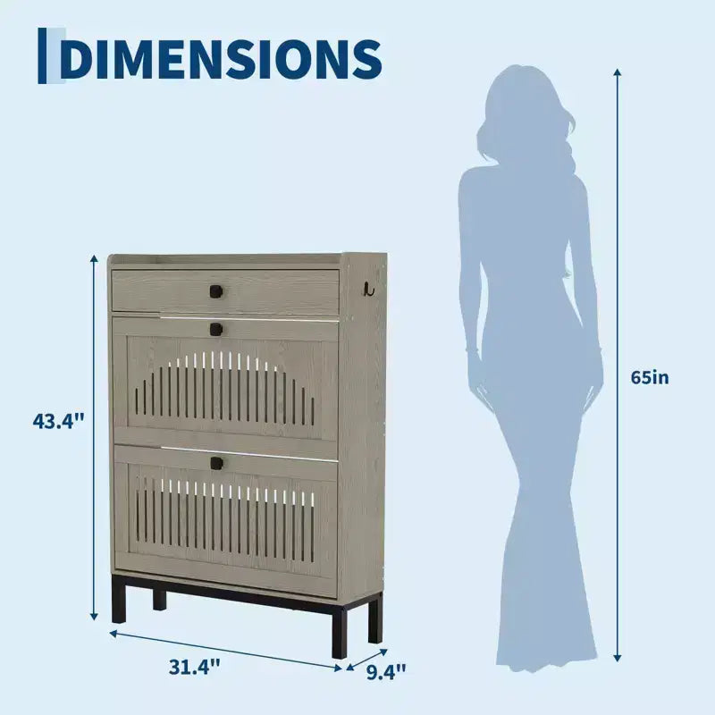 Meuble à chaussures moderne en bois, étagère réglable, design moderne autoportant, pour couloir, salon