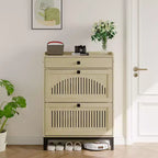 Modern Wooden Shoe Storage Cabinet, Adjustable Shelf, Freestanding Modern Design, for Hallway, Living Room