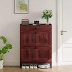 Meuble à chaussures moderne en bois, étagère réglable, design moderne autoportant, pour couloir, salon