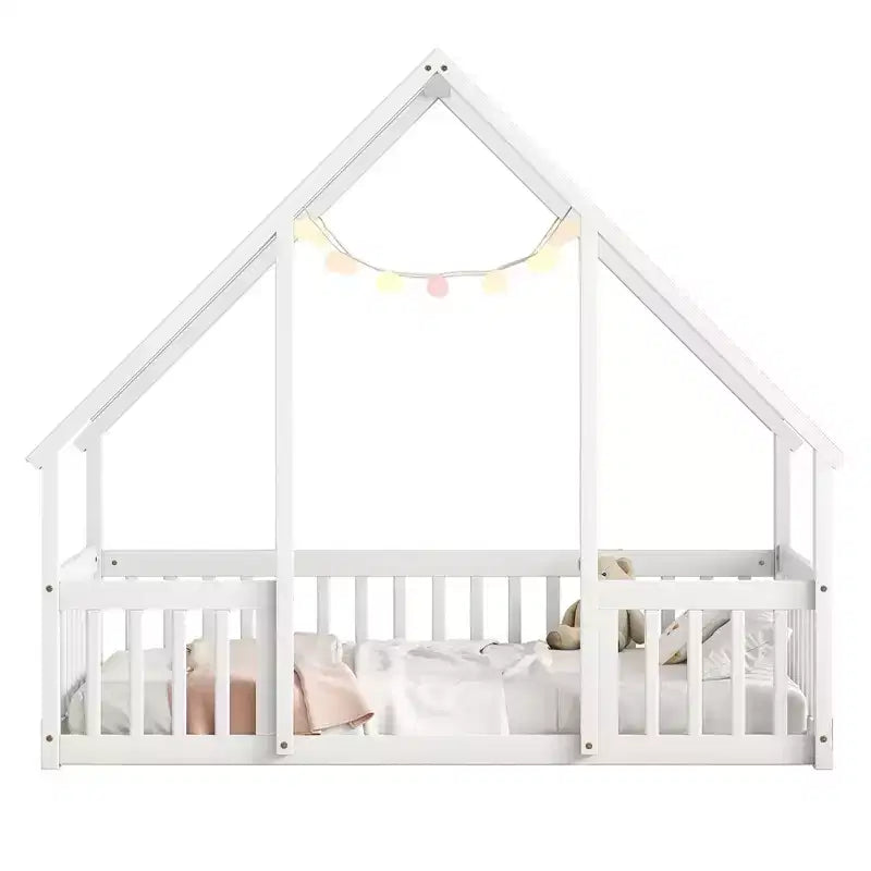 Lit mezzanine MAYEERTY King avec rangement sous le lit, grande capacité de poids, en métal robuste