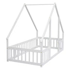 Lit mezzanine MAYEERTY King avec rangement sous le lit, grande capacité de poids, en métal robuste