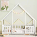 Lit mezzanine MAYEERTY King avec rangement sous le lit, grande capacité de poids, en métal robuste