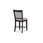 Tabouret de comptoir rembourré GDFStudio Sawyer Farmhouse 25 en bois avec repose-pieds
