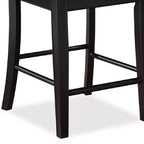 Tabouret de comptoir rembourré GDFStudio Sawyer Farmhouse 25 en bois avec repose-pieds