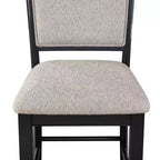 Tabouret de comptoir rembourré GDFStudio Sawyer Farmhouse 25 en bois avec repose-pieds