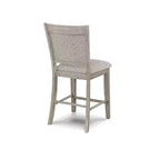 Tabouret de comptoir rembourré GDFStudio Sawyer Farmhouse 25 en bois avec repose-pieds