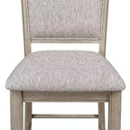 Tabouret de comptoir rembourré GDFStudio Sawyer Farmhouse 25 en bois avec repose-pieds
