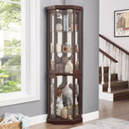 MAYEERTY Meuble de Rangement Salon MDF+Tissu 1 Porte à Fermeture Douce 1 Étagère