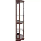 MAYEERTY Meuble de Rangement Salon MDF+Tissu 1 Porte à Fermeture Douce 1 Étagère