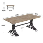 MAYEERTY Table à manger 63 Faux Marbre Métal Doré, Moderne Élégante Montage Facile Cuisine