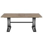 MAYEERTY Table à manger 63 Faux Marbre Métal Doré, Moderne Élégante Montage Facile Cuisine