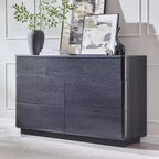 7 Drawer Dresser, 52 Wide Wooden Chest of Drawers, Handleless Modern Design, Large Storage Bedroom Dresser TV Stand & Storage Organizer