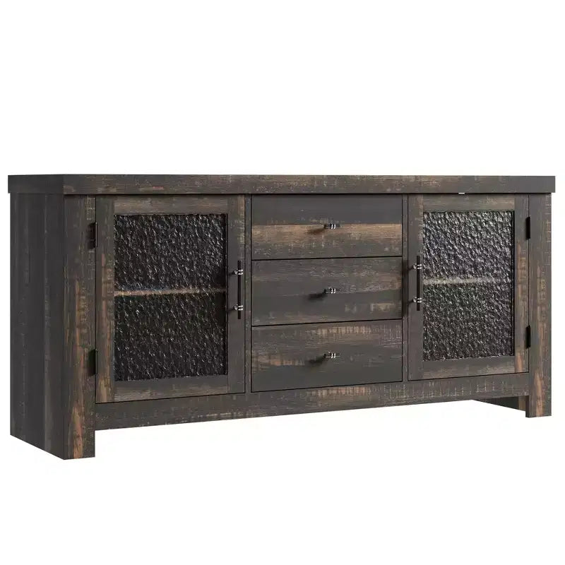 54 Buffet, Meuble de Rangement Autonome pour Cuisine, Salle à Manger et Salon, Finition Rustique