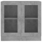 vidaXL Armoire de Vitrine Gris Béton 32,5x12,0x31,5 Bois d'Ingénierie