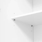 Étagères de porte de garde-manger de cuisine de ferme, armoire de rangement haute autonome avec 3 étagères réglables et 3 tiroirs pour salle à manger