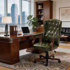 Fauteuil de bureau de direction avec dossier à oreilles et pivotant pour le bureau à domicile