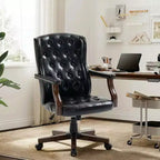 Fauteuil de bureau de direction avec dossier à oreilles et pivotant pour le bureau à domicile